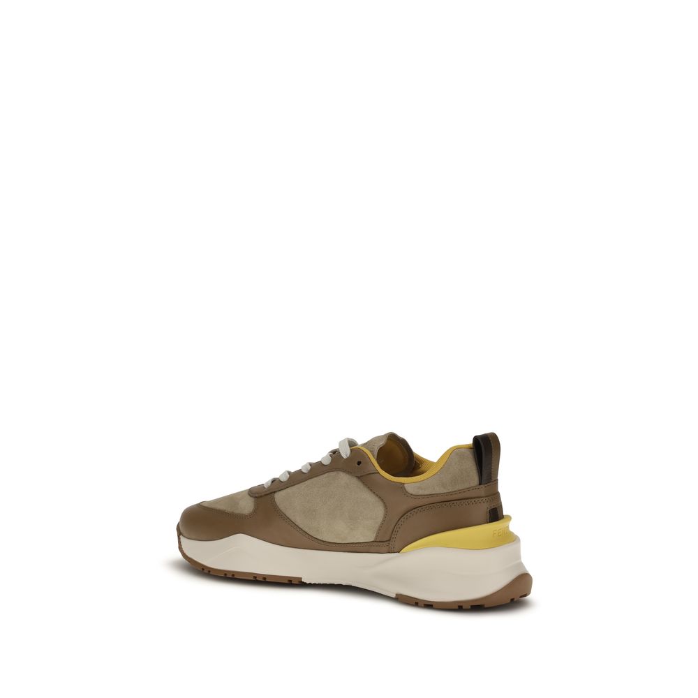 Fendi Flow Men's Multicolor Leather Sneakers
