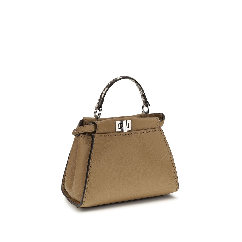 Fendi Women's Beige Calf Leather Handbag