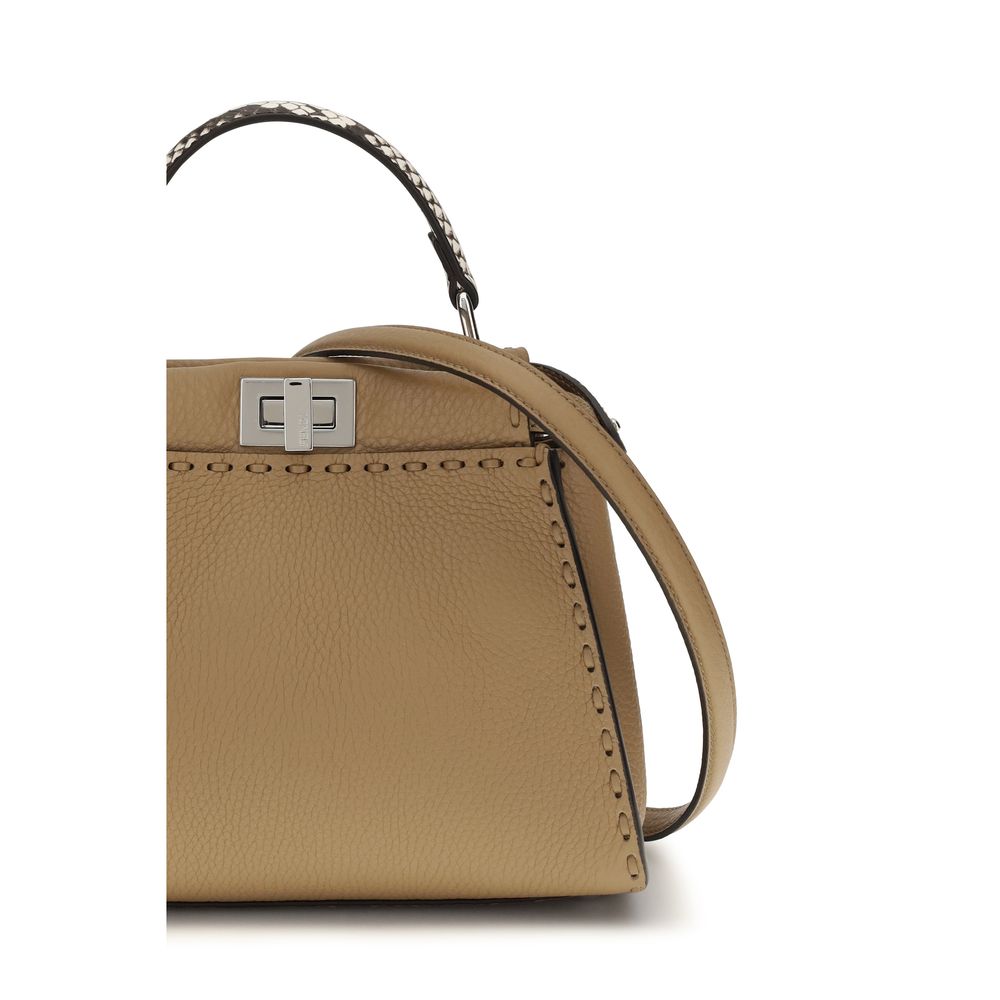 Fendi Women's Beige Calf Leather Handbag