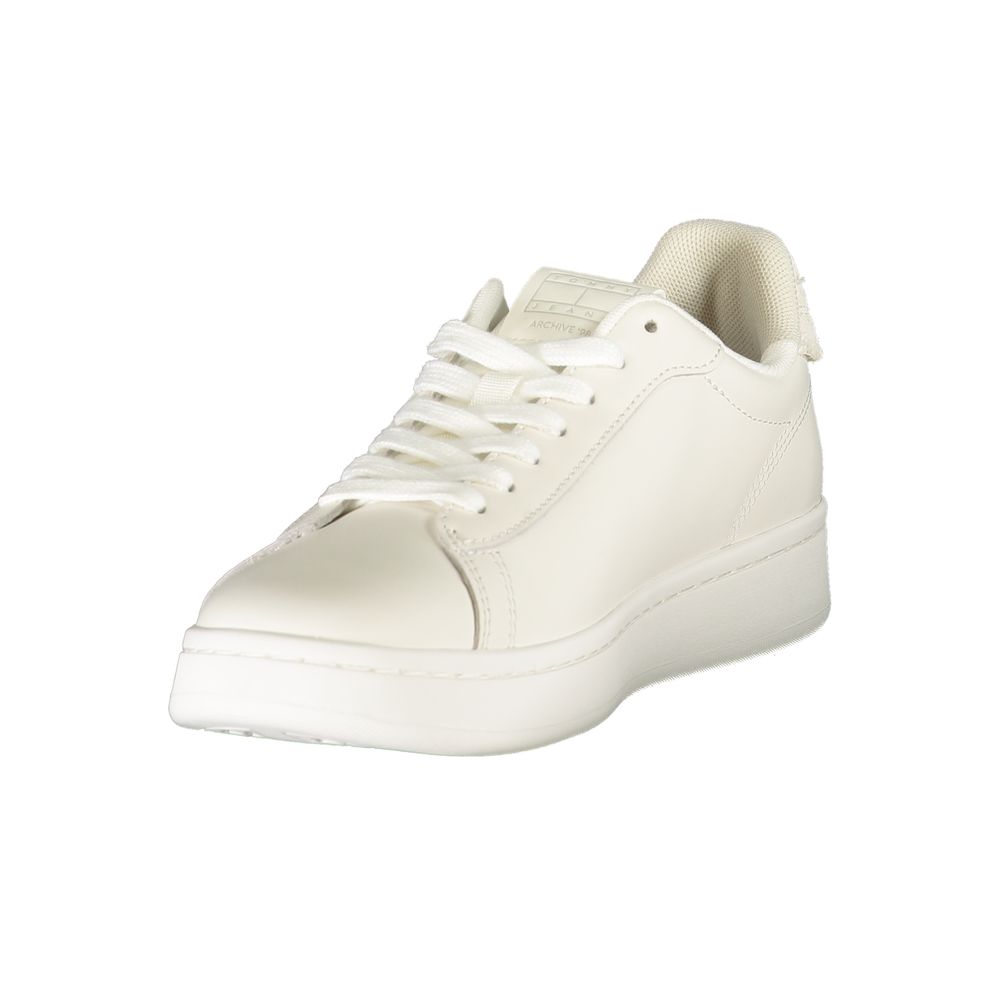 Tommy Hilfiger Women's White Polyurethane Sneakers