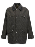 Fendi Men's Brown Polyester Full-Length Jacket