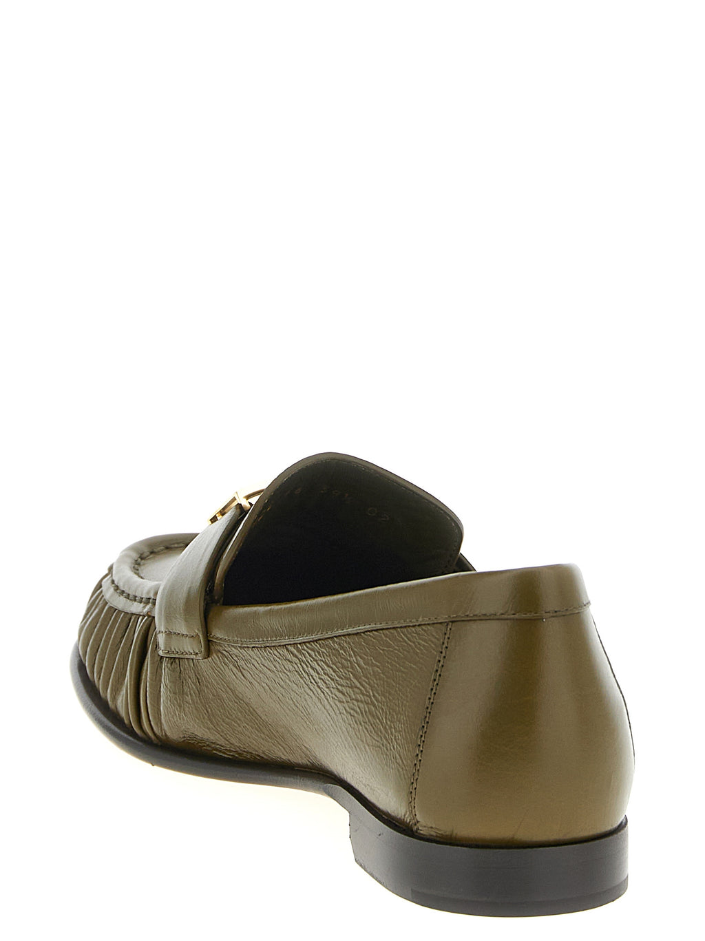 Fendi Women's Bicolor Lamb Leather Slip-On Loafers