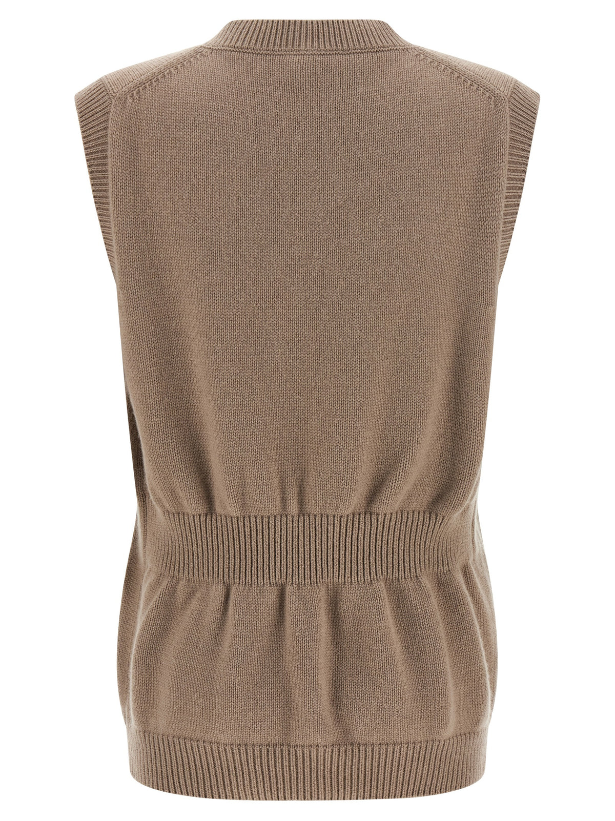 Fendi Women's Beige Sleeveless Jacket