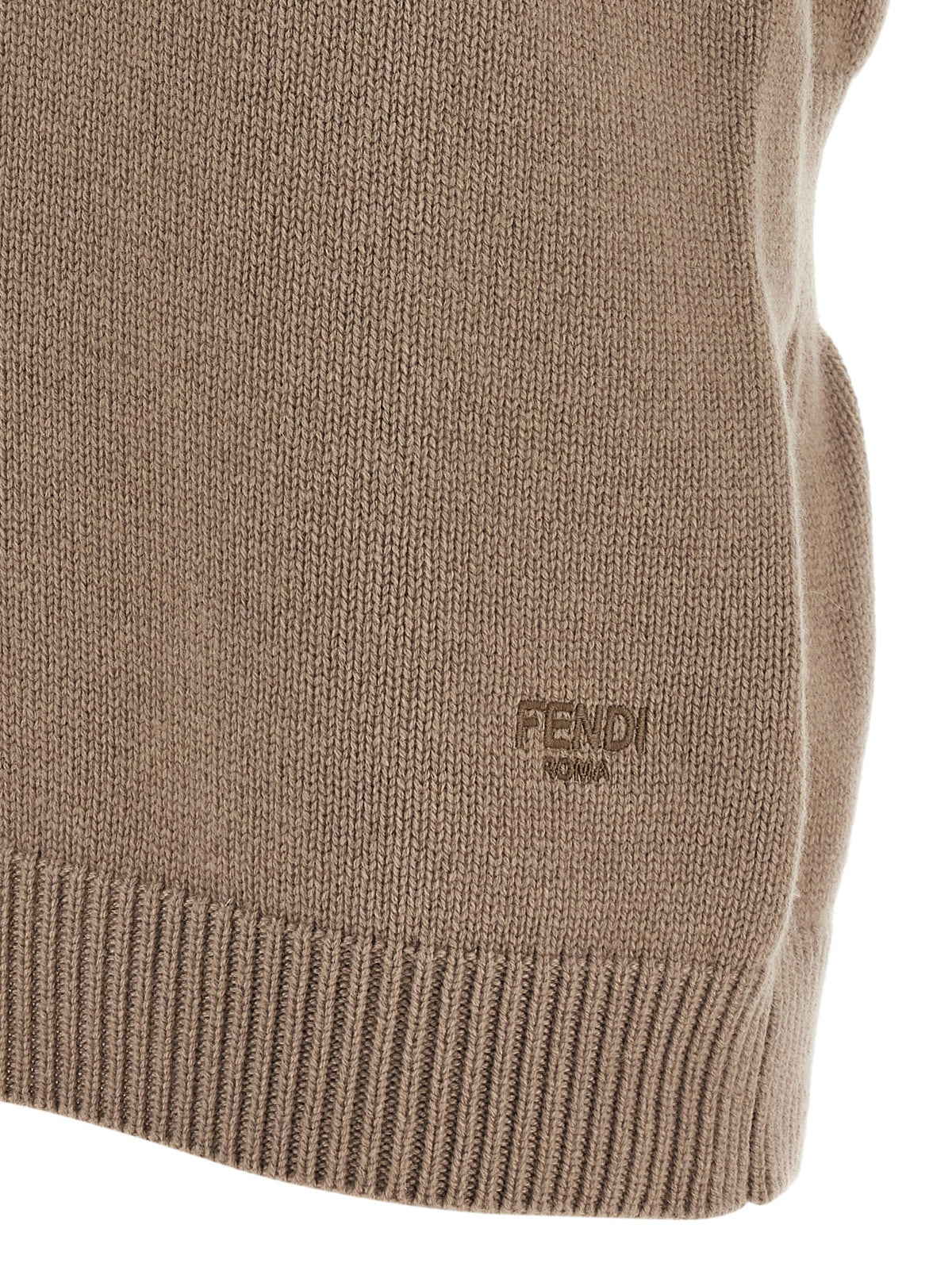Fendi Women's Beige Sleeveless Jacket