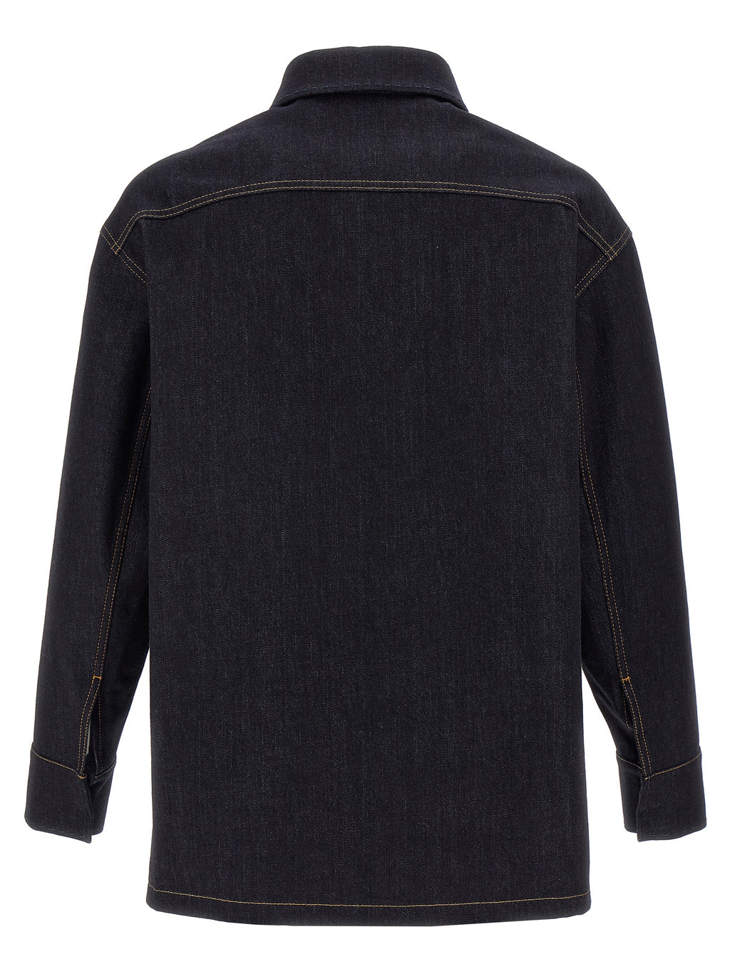 Fendi Men's Blue Cotton Denim Jacket