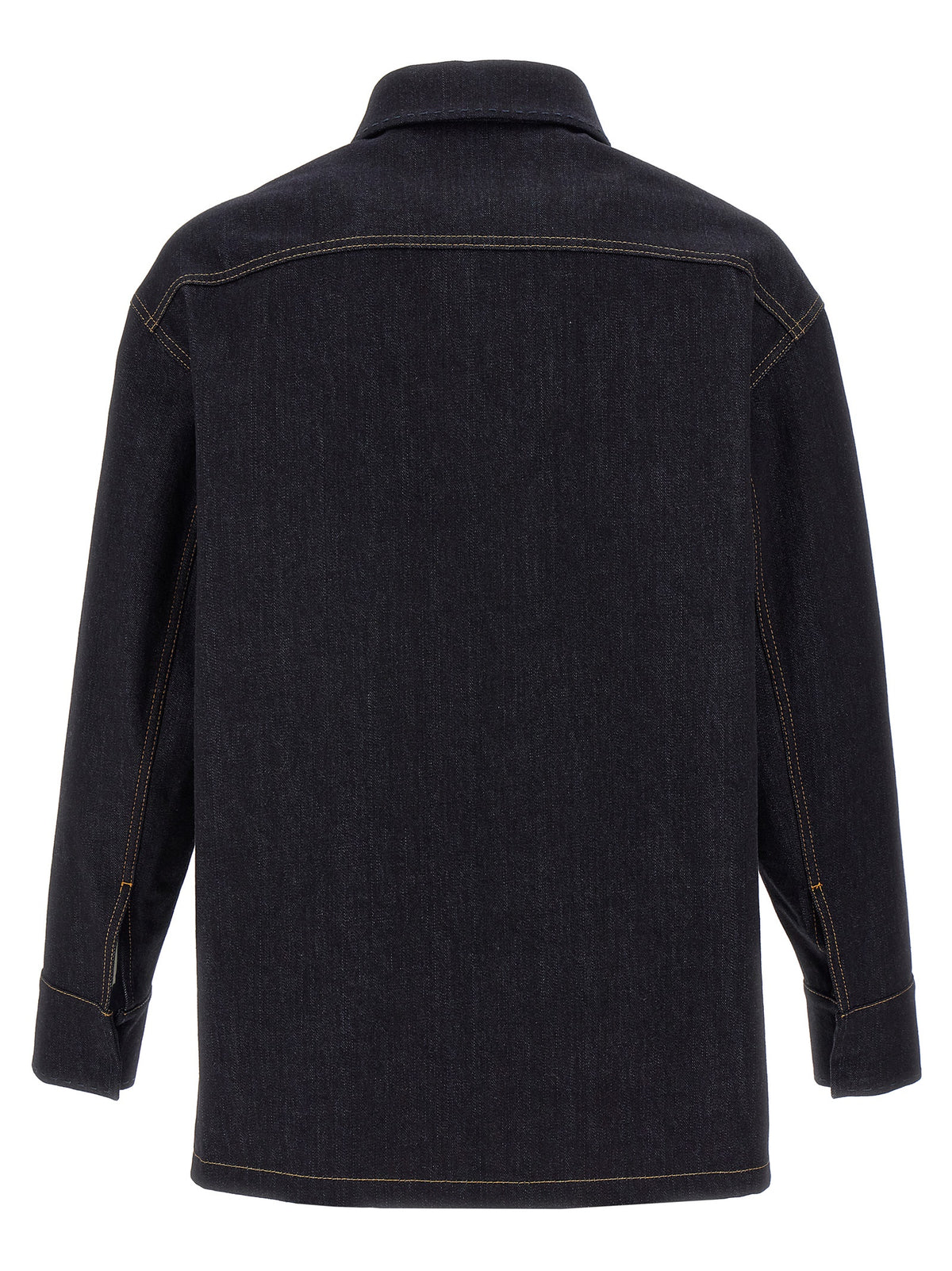 Fendi Men's Blue Cotton Denim Jacket