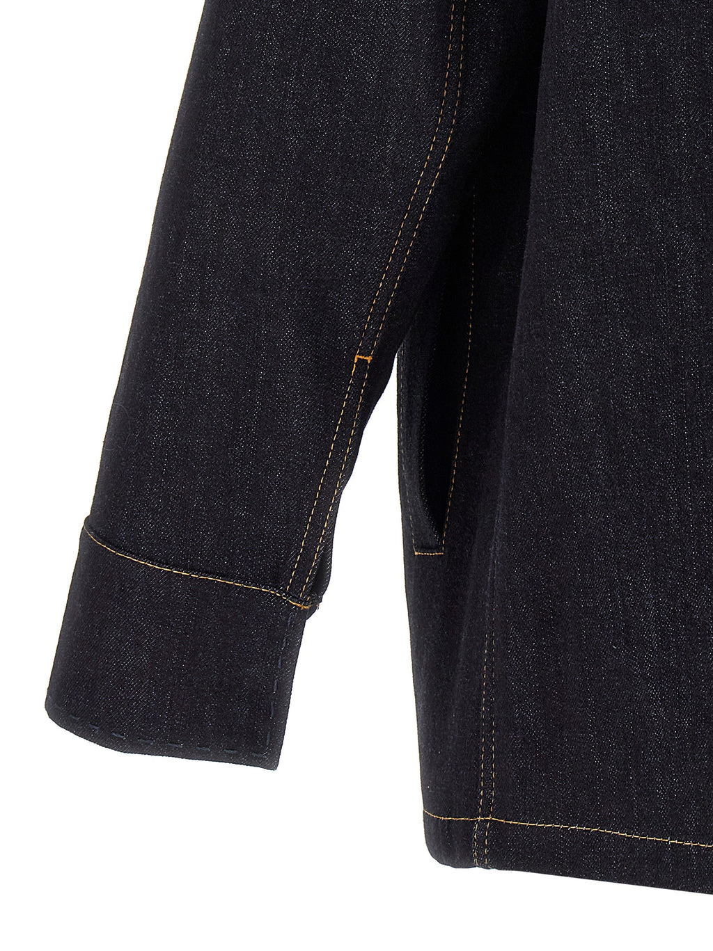 Fendi Men's Blue Cotton Denim Jacket
