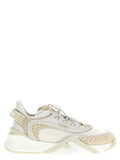 Fendi Women's White Polyester Athletic Sneakers