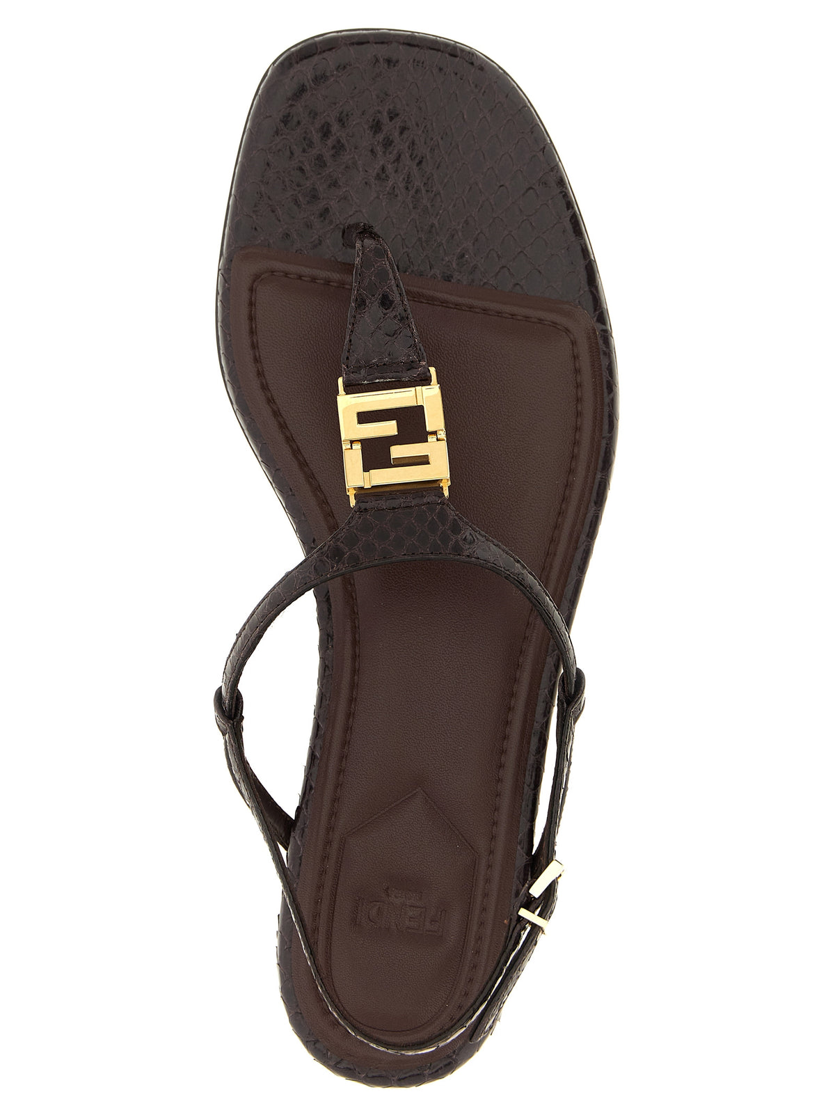 Fendi Women's Purple Elastane Flat Sandals