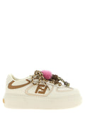 Fendi Women's Multicolor Calfskin Platform Sneakers