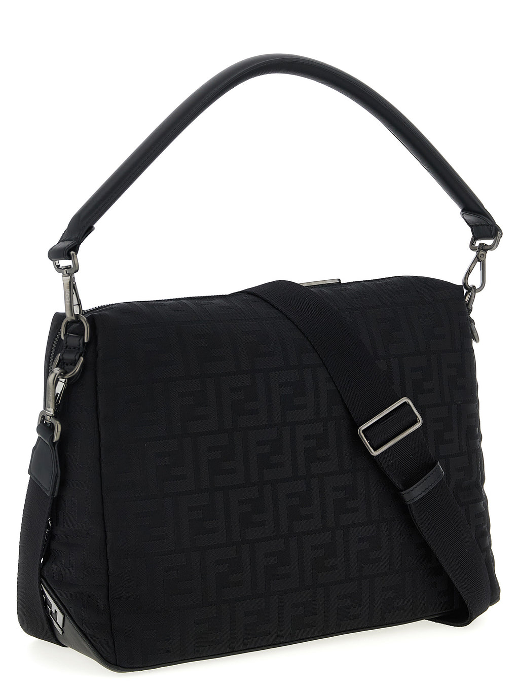 Fendi Men's Black Polyamide Shoulder Bag