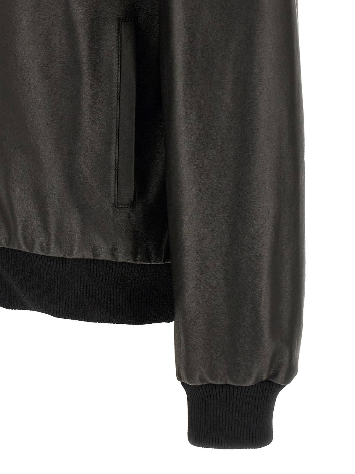 Fendi Men's Black Leather Jacket