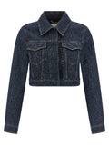 Fendi Denim Women's Blue Cotton Denim Jacket