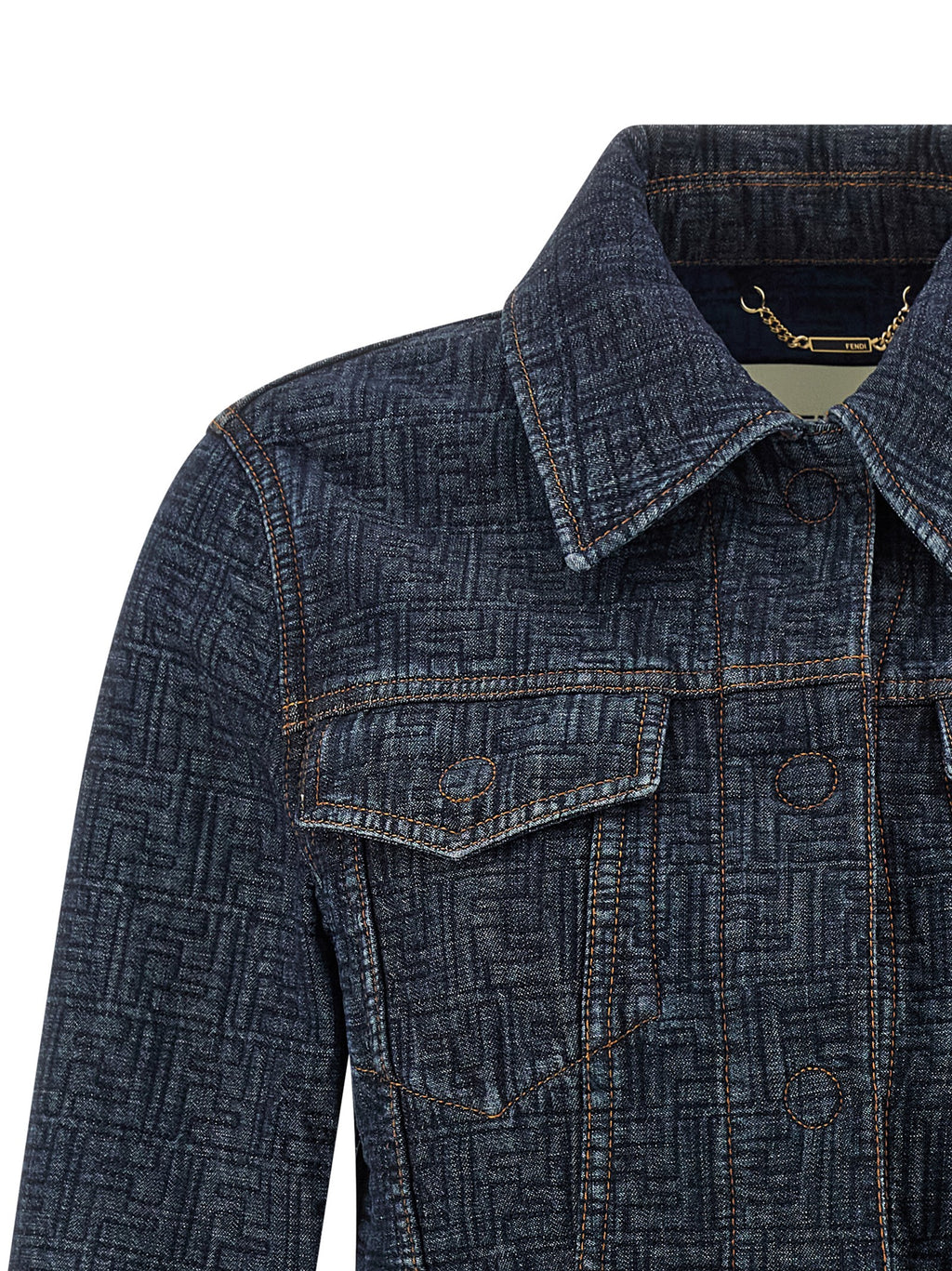 Fendi Denim Women's Blue Cotton Denim Jacket