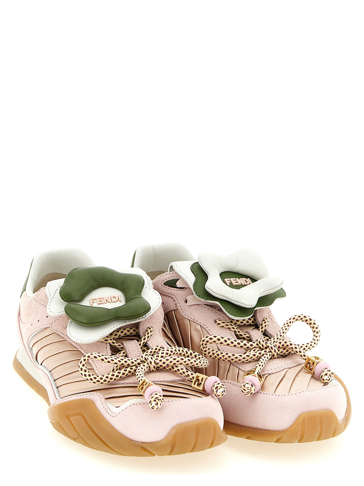 Fendi Women's Multicolor Calfskin Athletic Sneakers