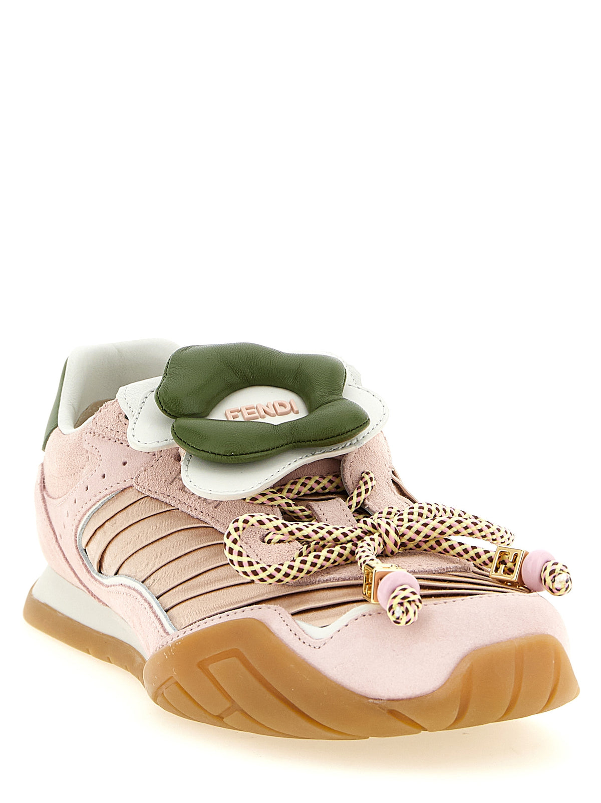 Fendi Women's Multicolor Calfskin Athletic Sneakers