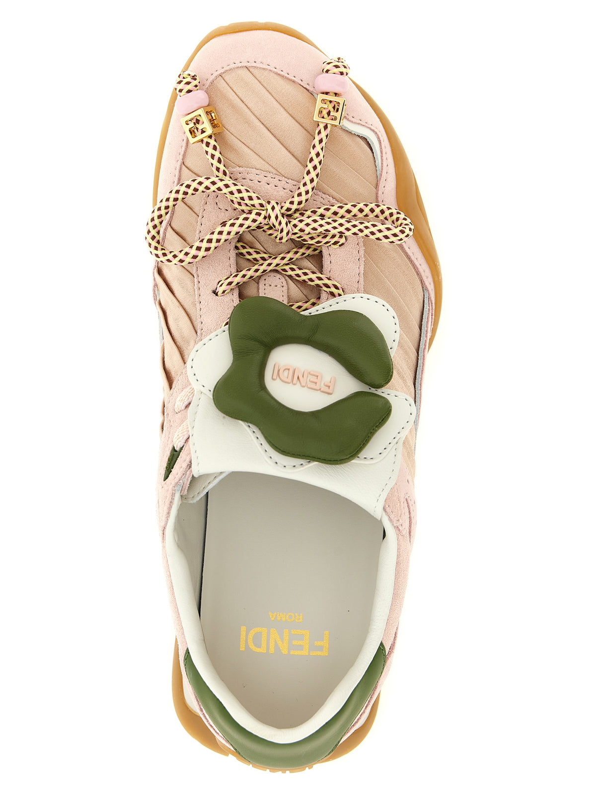 Fendi Women's Multicolor Calfskin Athletic Sneakers