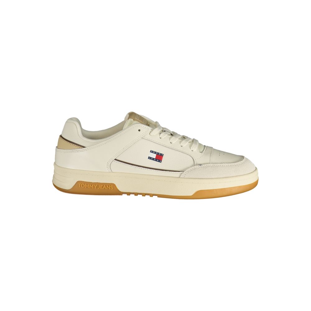 Tommy Hilfiger Men's White Polyurethane Sneakers