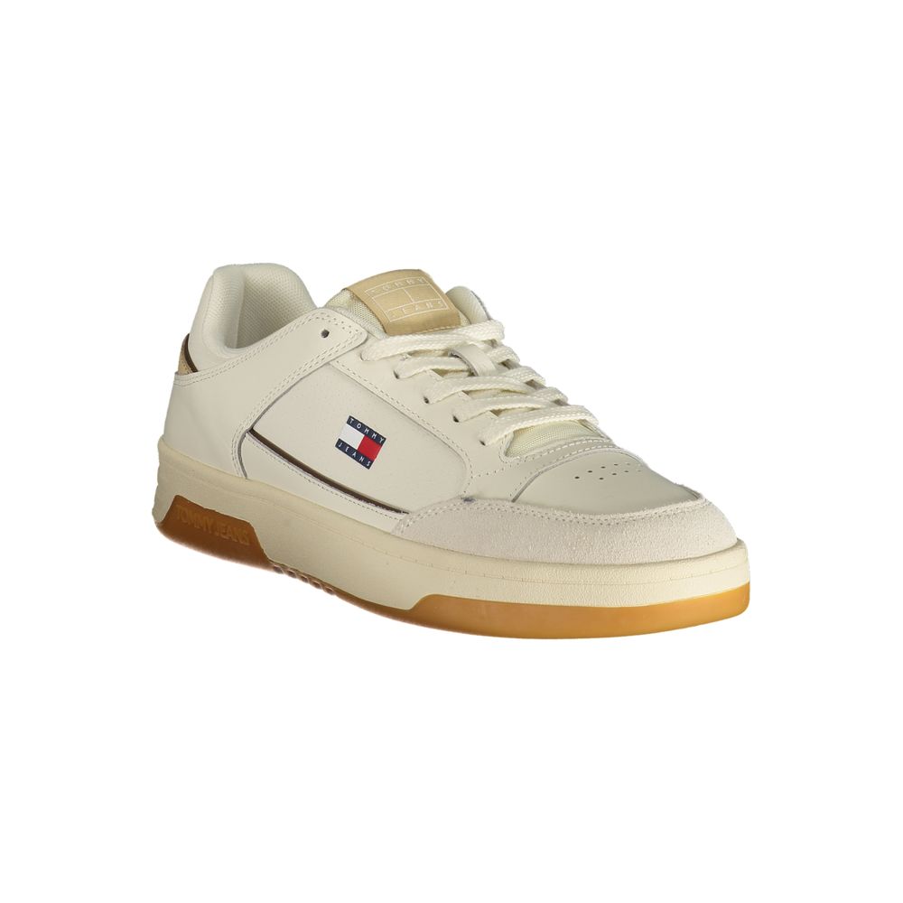 Tommy Hilfiger Men's White Polyurethane Sneakers