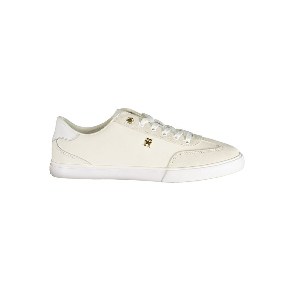 Tommy Hilfiger Women's White Polyurethane Sneakers