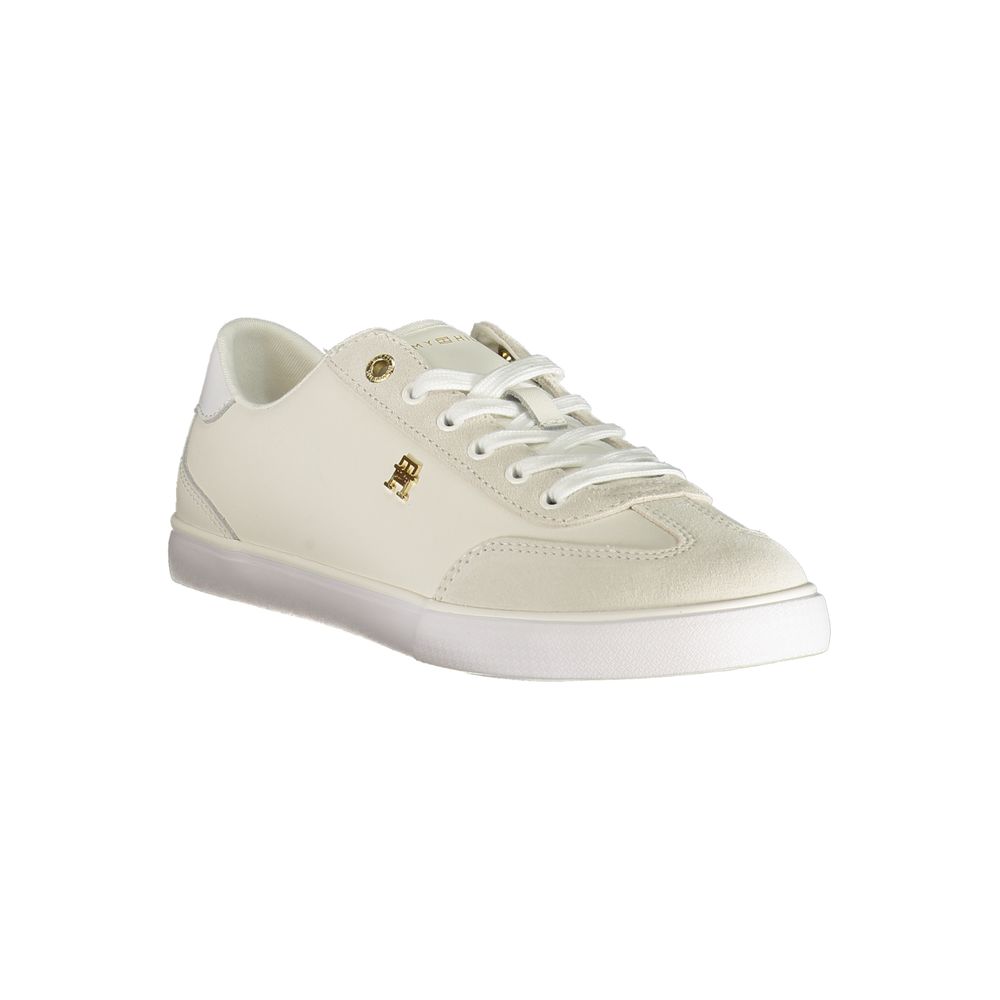 Tommy Hilfiger Women's White Polyurethane Sneakers