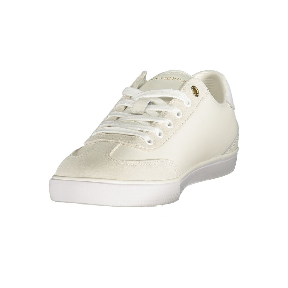 Tommy Hilfiger Women's White Polyurethane Sneakers