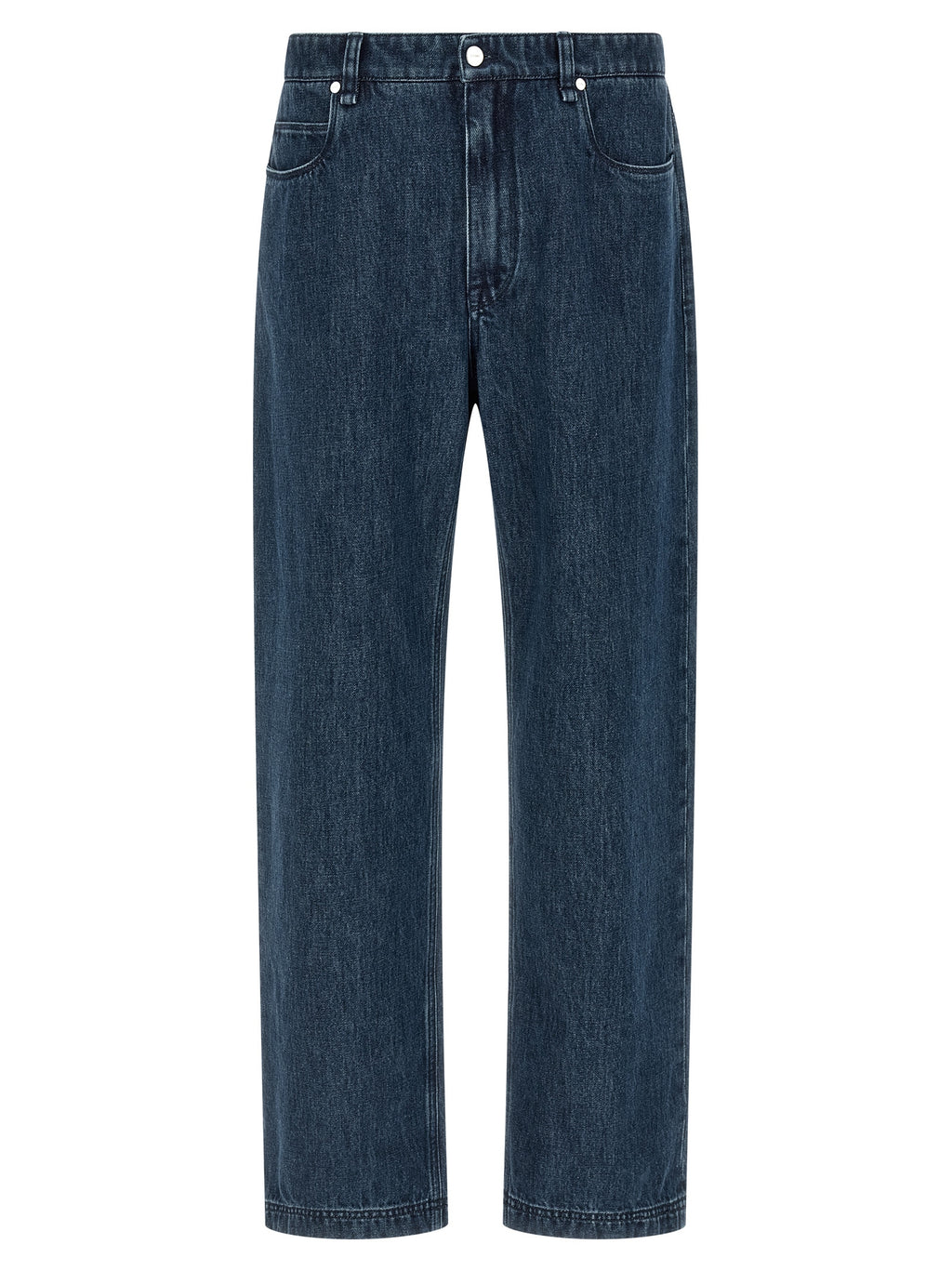 Fendi Men's Blue Cotton Flared Jeans