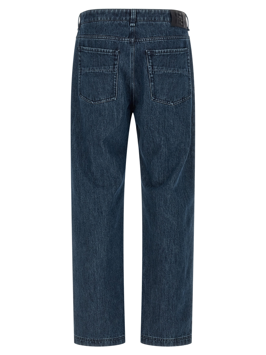 Fendi Men's Blue Cotton Flared Jeans