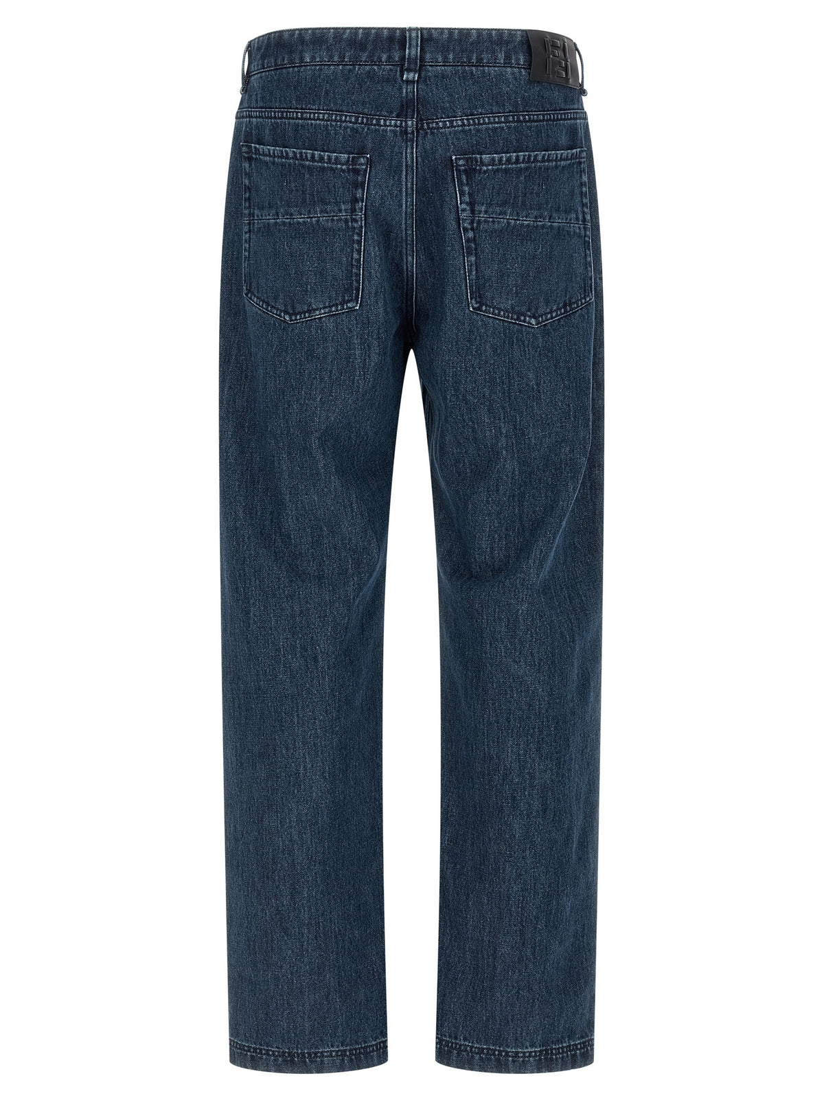 Fendi Men's Blue Cotton Flared Jeans