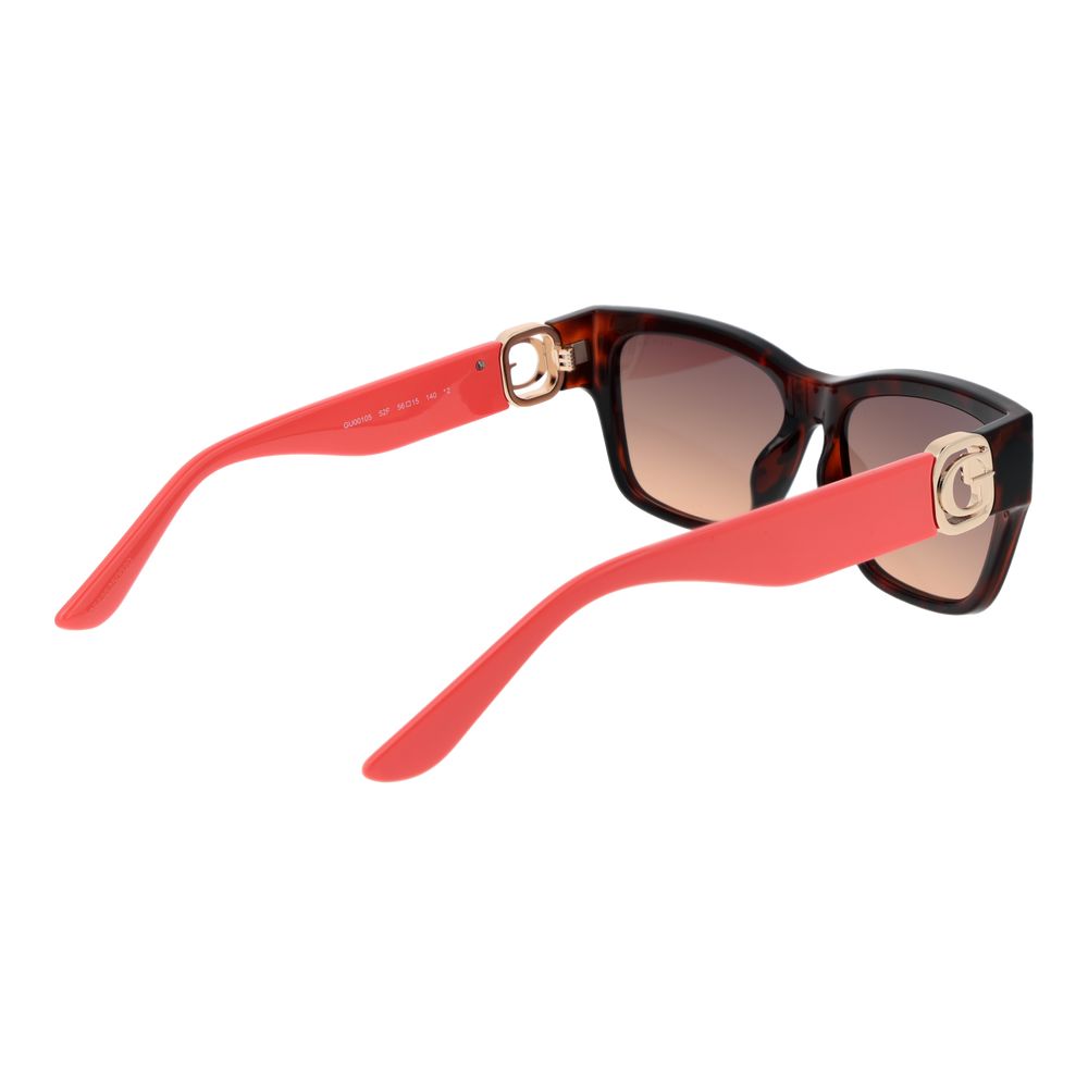 Guess GU00105 5652F Women's Brown Rectangle Sunglasses