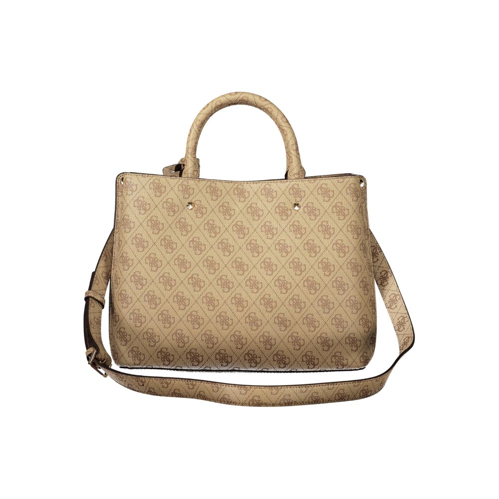 Guess Meridian II Women's Beige Satchel Bag