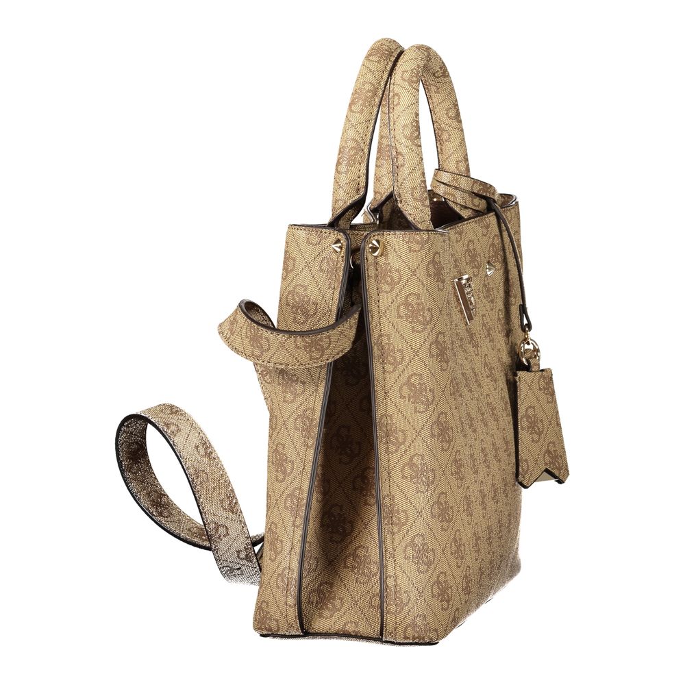 Guess Meridian II Women's Beige Satchel Bag
