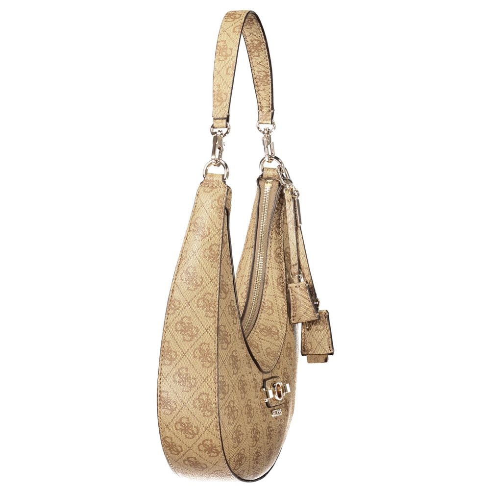 Guess Jeans Women's Beige Polyurethane Handbag