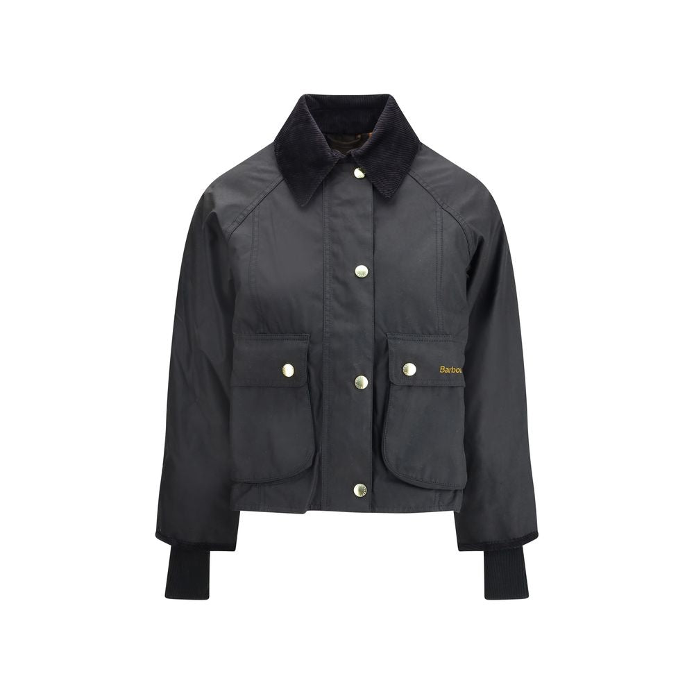 Barbour Women's Cropped Beadnell Waxed Jacket - Black - product image 1