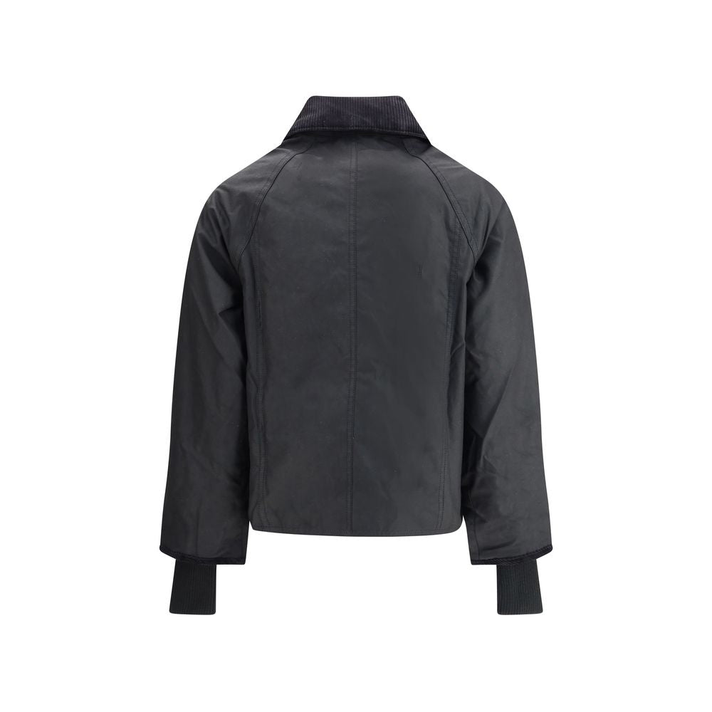 Barbour Women's Cropped Beadnell Waxed Jacket - Black - product image 2