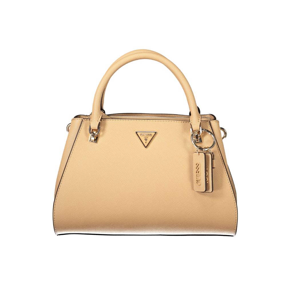 Guess Jeans Women's Beige Polyurethane Handbag