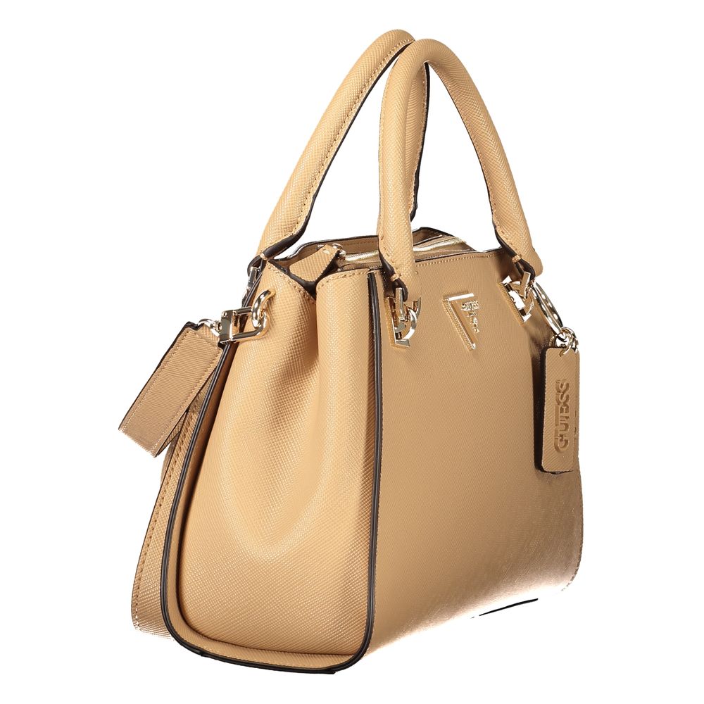 Guess Jeans Women's Beige Polyurethane Handbag