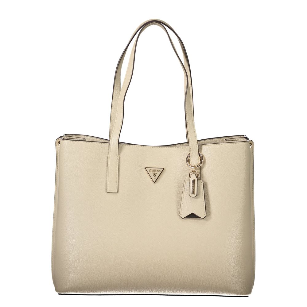 Guess Jeans Women's Beige Polyurethane Handbag