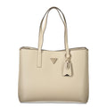 Guess Jeans Women's Beige Polyurethane Handbag