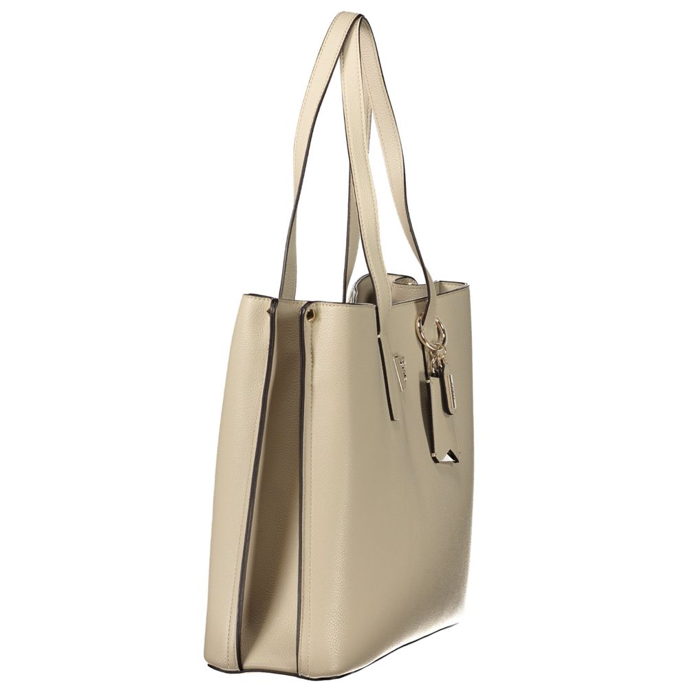 Guess Jeans Women's Beige Polyurethane Handbag
