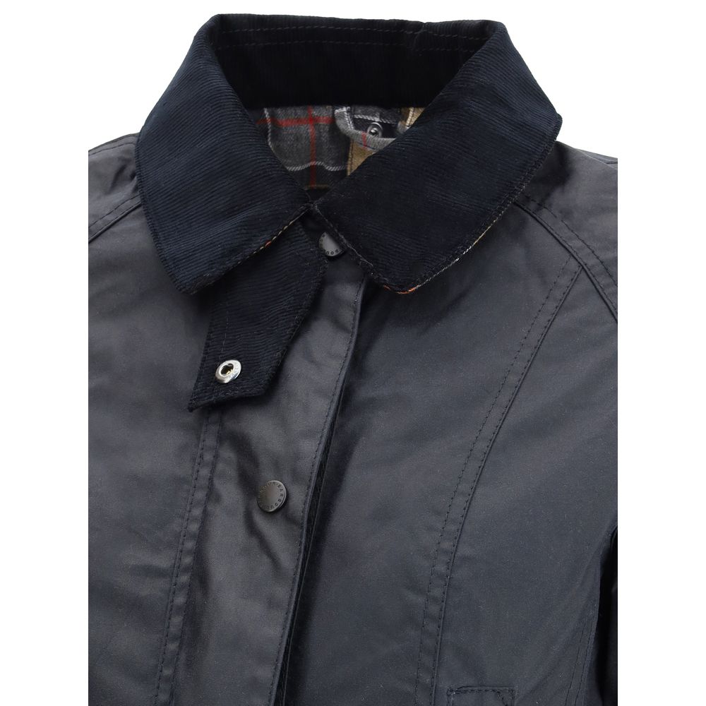 Barbour Women's Heritage Waxed Jacket - Blue - product image 3