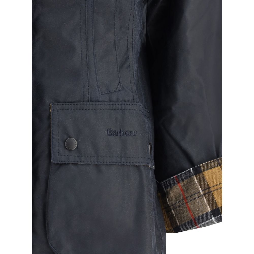 Barbour Women's Heritage Waxed Jacket - Blue - product image 4