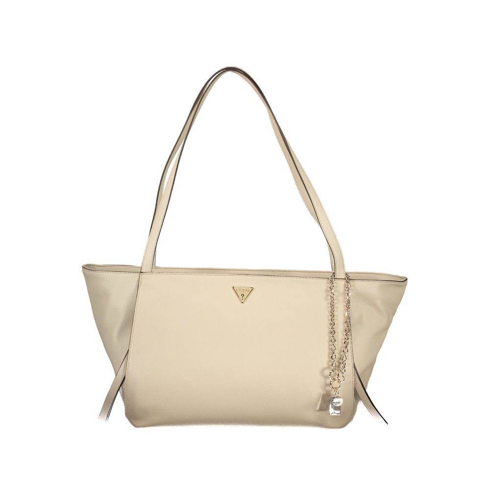 Guess Jeans Women's Beige Polyurethane Handbag