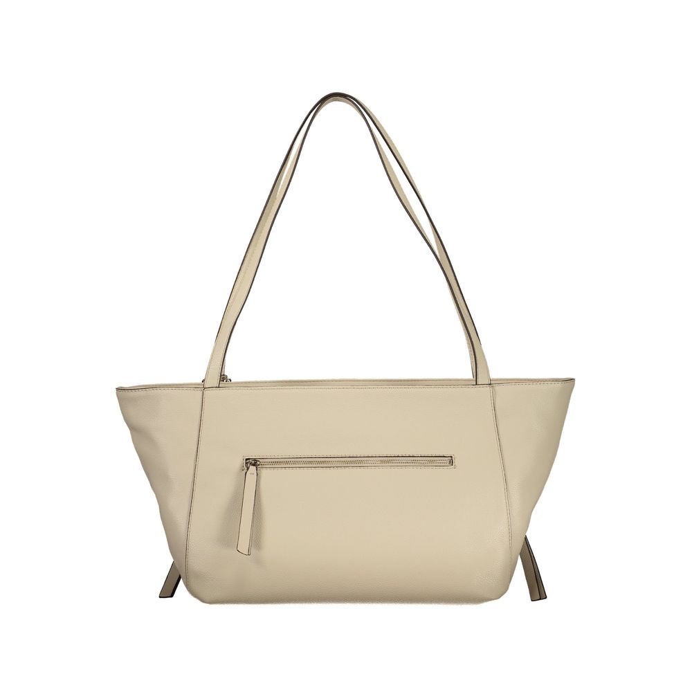 Guess Jeans Women's Beige Polyurethane Handbag