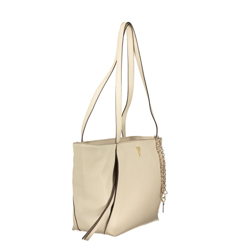 Guess Jeans Women's Beige Polyurethane Handbag