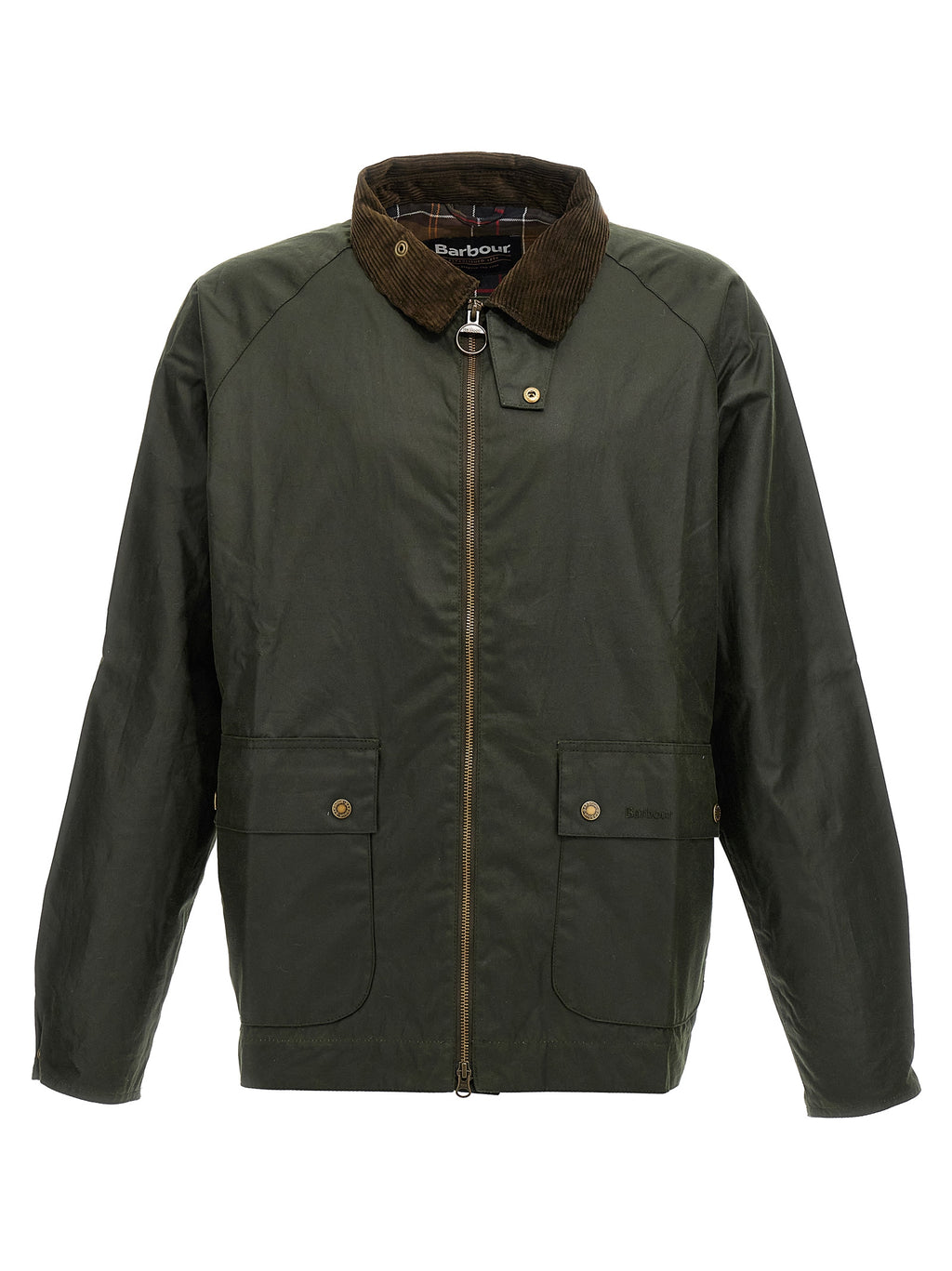 Barbour Men's Short Bedale Waxed Jacket - Green - product image 1