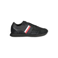 Tommy Hilfiger Men's Black Leather Sneakers