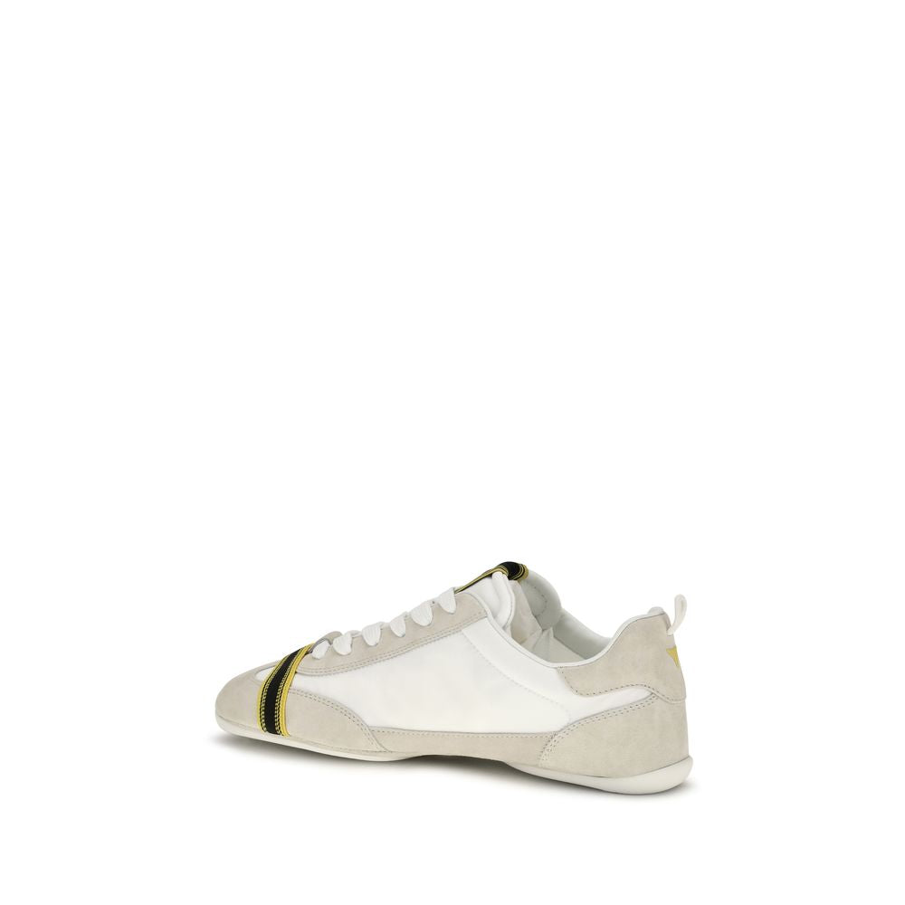 Fendi Men's Gray Suede Leather Sneakers