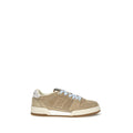 Fendi Women's Beige Leather Low-Top Sneakers