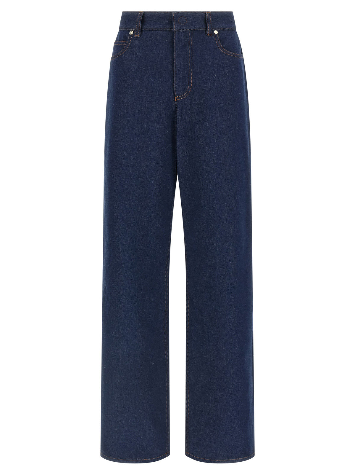 Fendi Women's Blue Cotton Jeans
